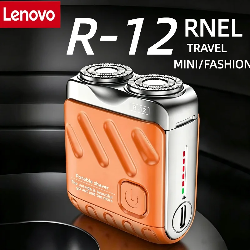 Lenovo 9000RPM High Speed Premium Portable Mini Shaver IPX7 Waterproof Travel Razor Dual Head  Type-C Rechargeable Shaver