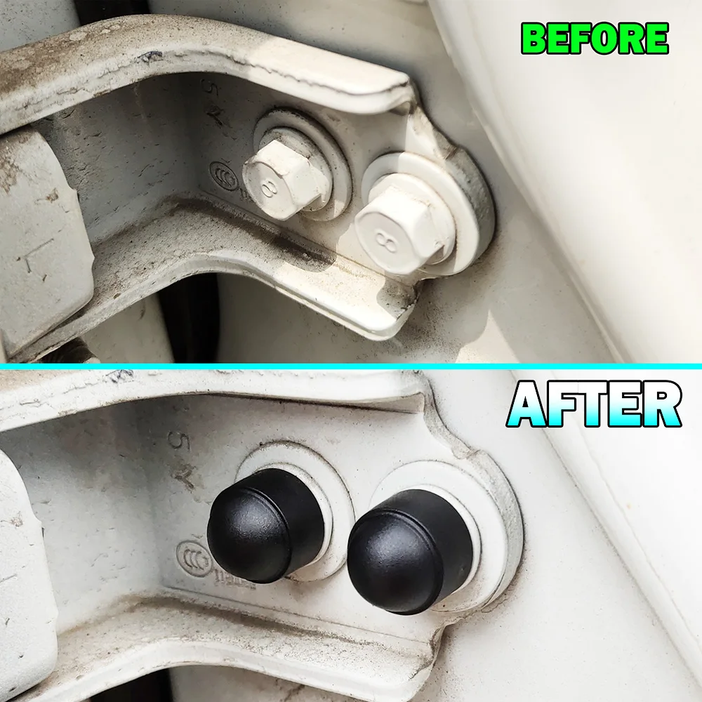 10/20/50/100pcs sechseckige Kunststoff-Schraub kappen rostfrei umwelt freundliche Kunststoff-Schraub kappen Motorrad-Reifens chutz kappe