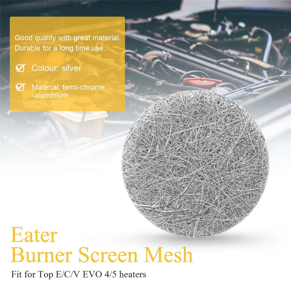 Car Heater Burner Screen Mesh 40mmParking Heaters Screen Pad Replacement Part for Webasto Thermo Top E/C/V EVO 4/5JAS