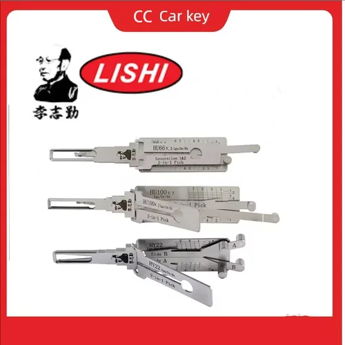 HY22 TOY2 TOY48 HU101 HU162T-8 HU66 HU100 HON66 HU100R HU92 Original Lishi 2 en 1 herramienta de selección lishi herramienta de apertura de puerta inoxidable s