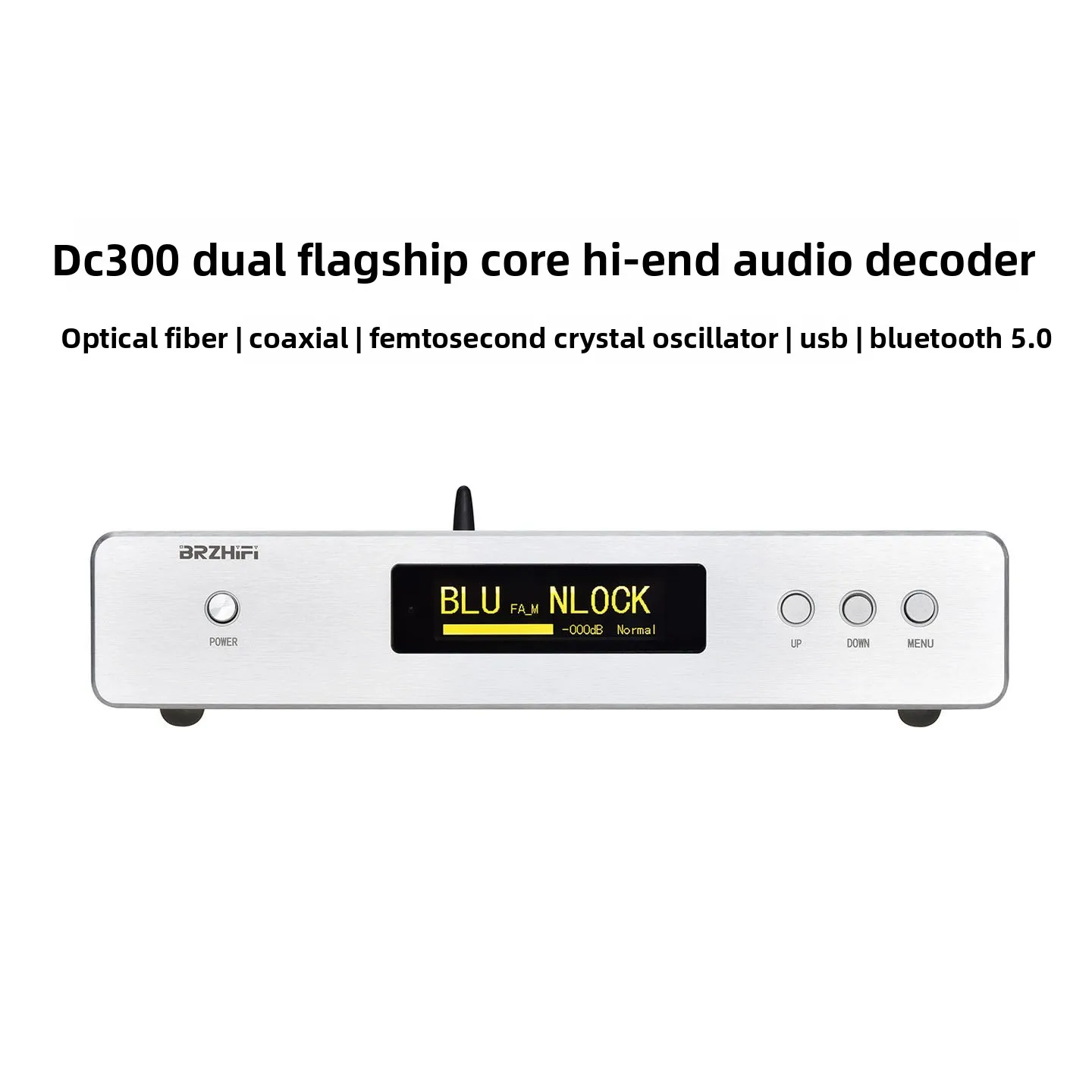 CHN BRZHIFI 2027 DC300 digital audio DAC decoder, dual-core support balanced audio output