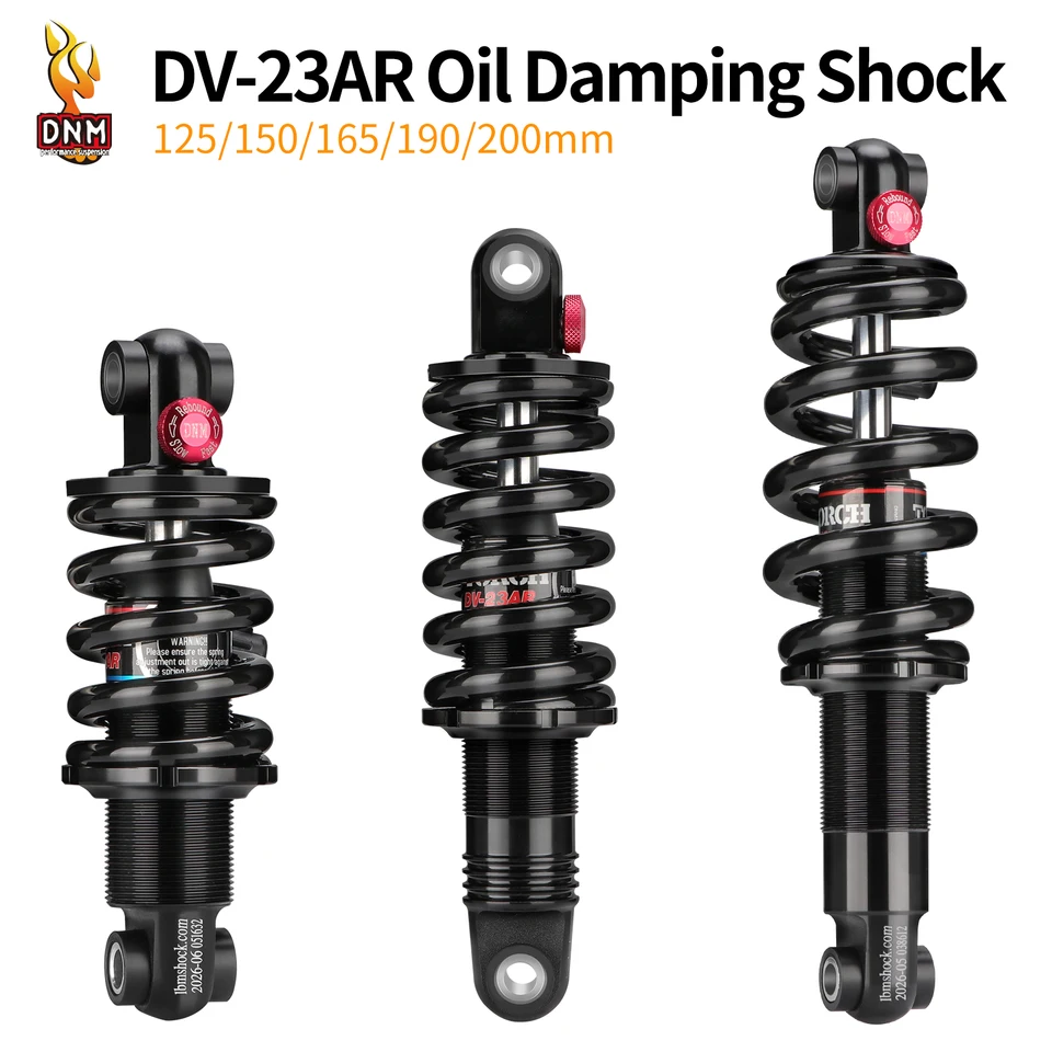DNM DV-22AR Mountain Bike Spring Shock Absorber 125mm/150mm/165mm