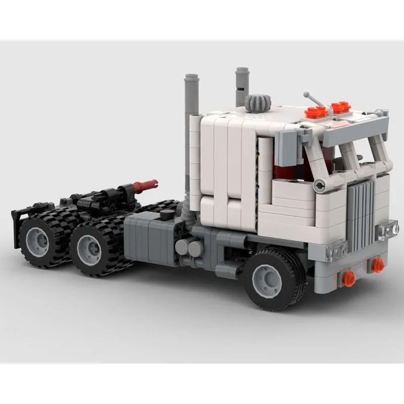 MOC-173238 Classic Cargo Hopper Trailer Building Block Model, 1129 Parts, Birthday and Christmas Toy for Boys and Children