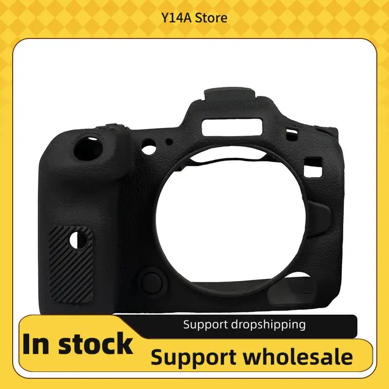 

Защитный чехол с текстурой личи Y14A, подходит для бесзеркальной камеры Canon EOS R3, полнокадровый R3, черный