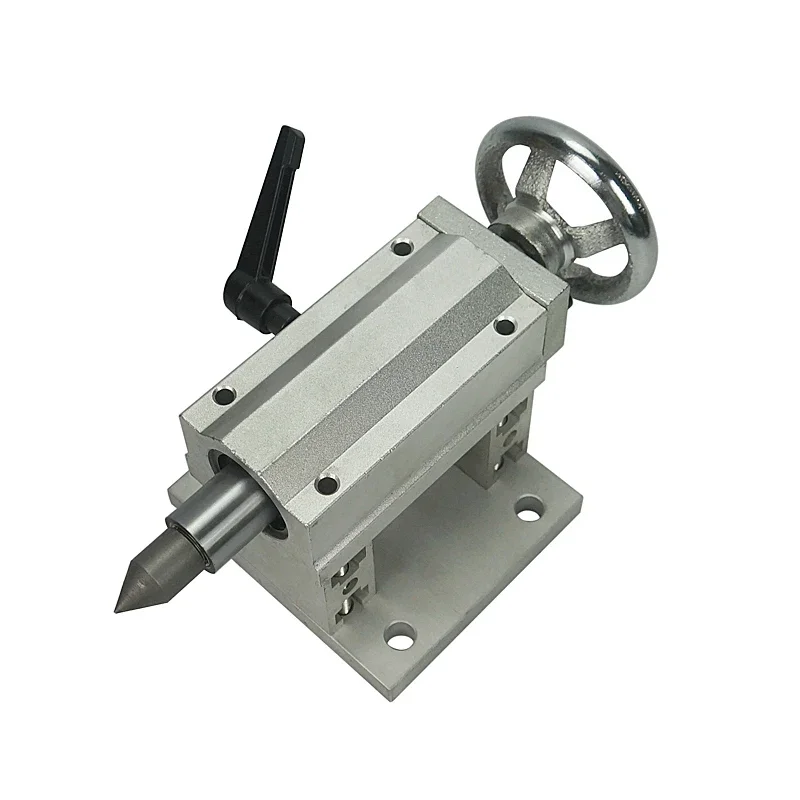 Applicable To 57 Motor 100 MM 4 Jaws Chuck Mini Fourth Axi A Rotation Axis With Tail Top Tailstock CNC Dividing Head Tachometer