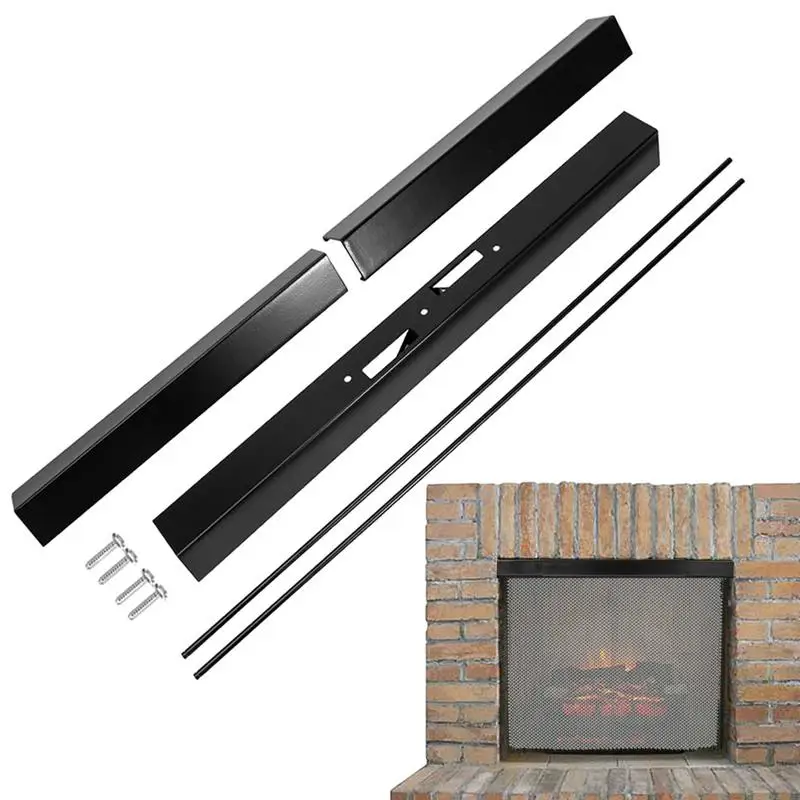 

Rods For Fireplace Screens Retractable Fireplace Steel Rods With Powder Coating Fireplace Accessories For Bookstore Hotel