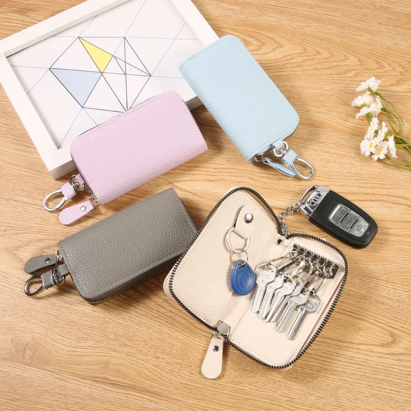 

Многофункциональный чехол для ключей из искусственной кожи — модный брелок для хранения мужских и женских ключей с подвесным на талии