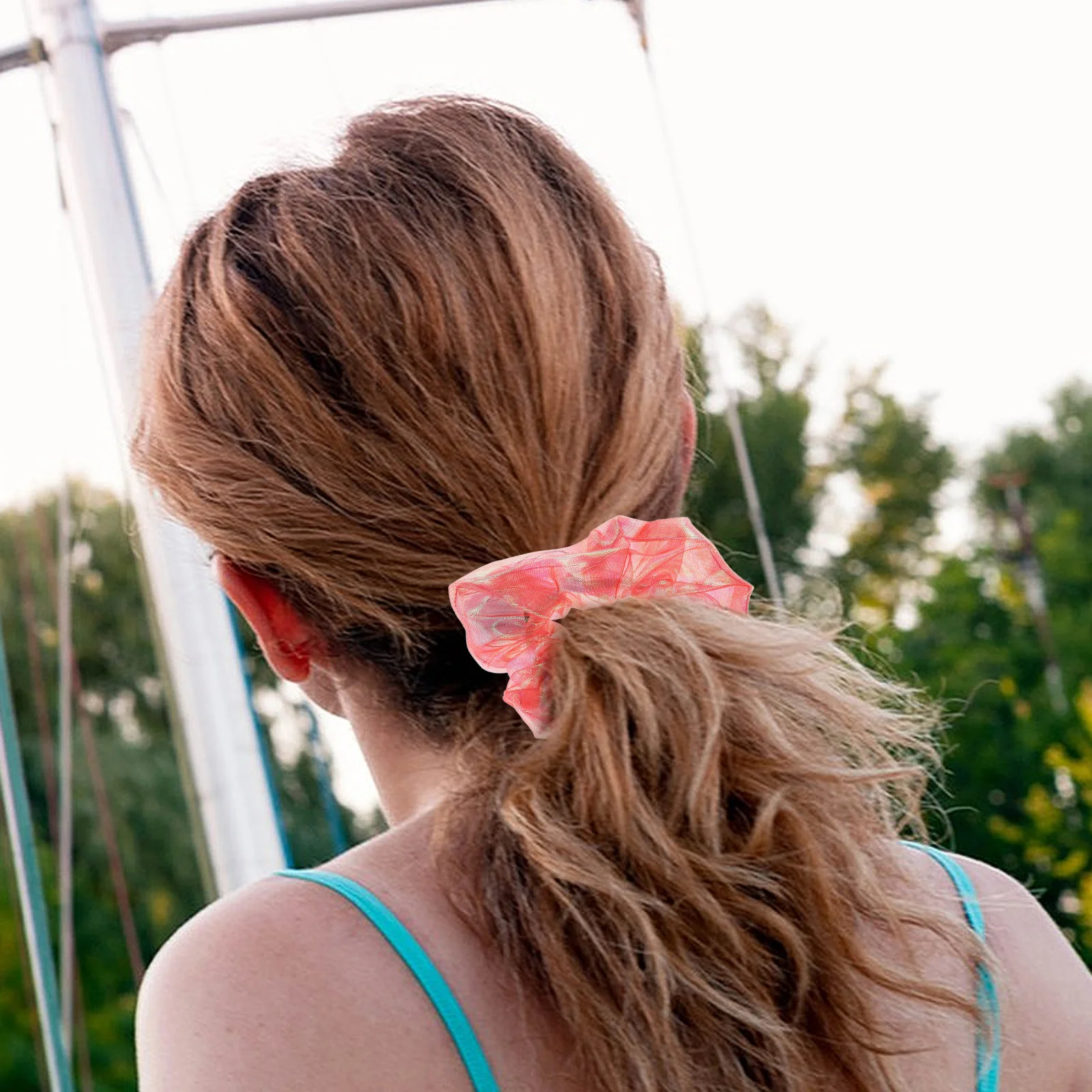 

5 Pcs Glow in The Dark Hair Band Ties Colorful Halloween Accessories Party Supplies Scrunchies