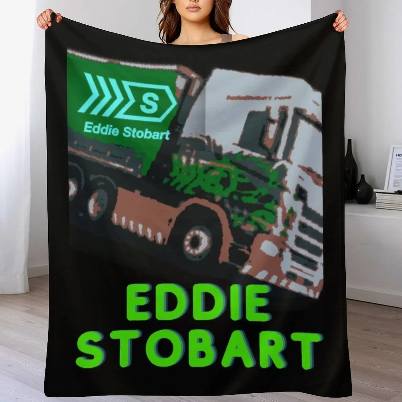 

Eddie Stobart Art Throw Blanket Flannel Thermal Plaid Bed linens Blankets