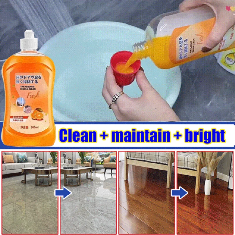 Tile Floor Cleaner  Floor Cleaner Powerful Decontamination Descaling Wood Floor Cleaning Tile Cleaner Polishing and Brightening