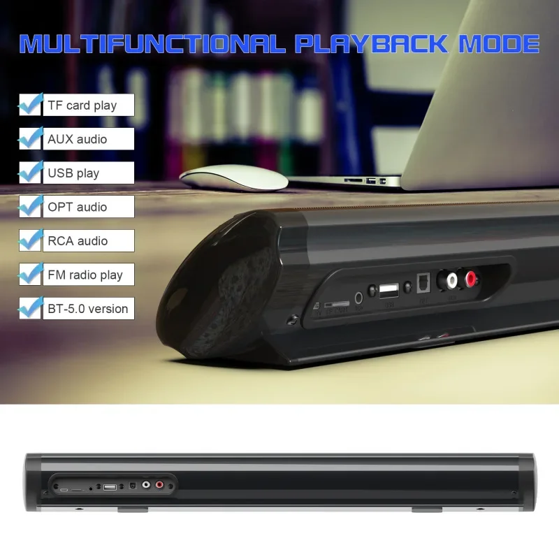 Wireless Bluetooth Sound Bar Speaker System Super Power Sound Speaker Wired Wireless Surround Stereo Home Theater TV Projector