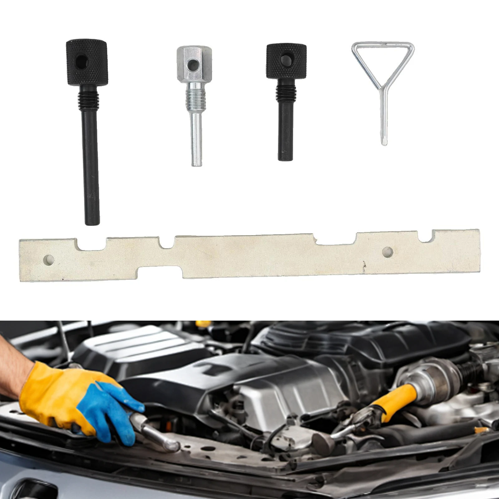 Mechanic Tools Engine Timing Tool Car Accessories Black Convenient Storage Ergonomic Operation Hassle-Free Carrying