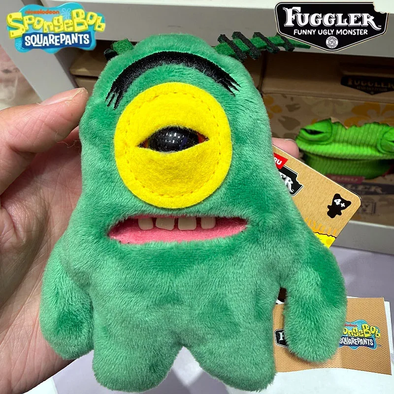 

Плюшевый брелок Zuru Fuggler X Спанч Боб: Уродливо-милый зубной монстр, украшение для сумки, коллекционный подарок, наполнитель из ПП хлопка