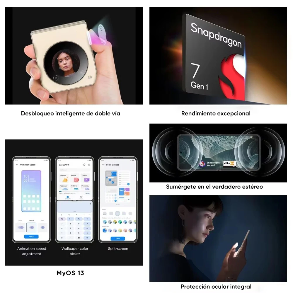 الإصدار العالمي Nubia Flip 5G هاتف ذكي قابل للطي أندرويد 13 6.9 "120 هرتز OLED شاشة مطوية 50MP AI كاميرا مزدوجة 33 واط شحن سريع