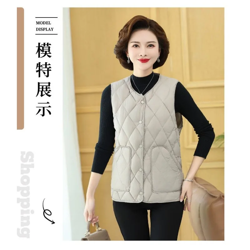 Gilet en coton à la mode pour femmes, vêtements d'hiver, gilet fin sans manches, polyvalent, couleur unie, automne