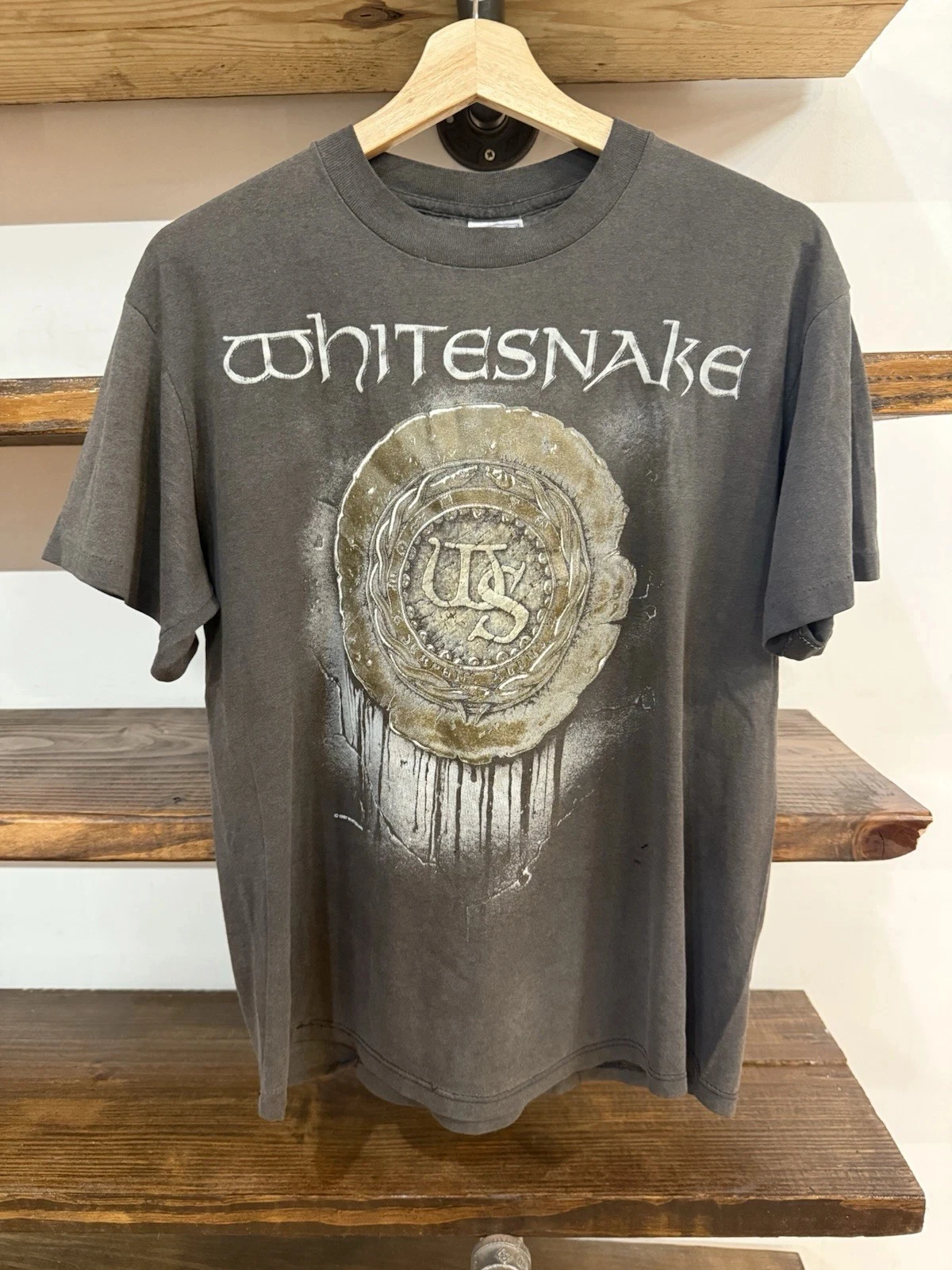 1988 White Snake Retro Tour Doppelseitiges T-Shirt Retro Bedrucktes Muster Gedenk-T-Shirt Fan-Geschenk-T-Shirt