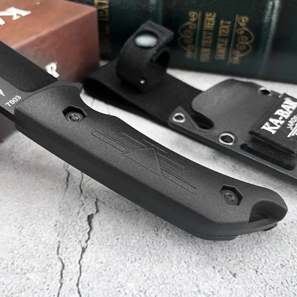 KB 7503 Straight Knife Nylon Fiber Handle 9Cr13Mov Blade Sharp Defense Multi-functional Tactical Knife for Hunting in The Wild
