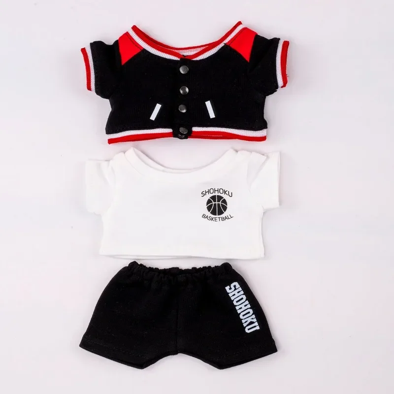 10 20CM baby clothes, cm cotton doll doll, basketball suit, jacket, T-shirt set