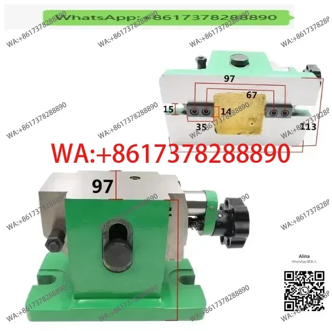 Indexing head adjustable fine adjustment tailstock milling machine center height F11100 125 160 indexing plate tailstock thimble