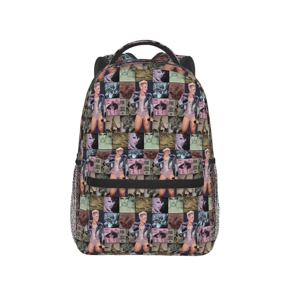 Pink P!nk Cool Singer Country Music Backpack Hot Sale Daypack Large Capacity BookBag School Bag Shoulder Bags for Men Women
