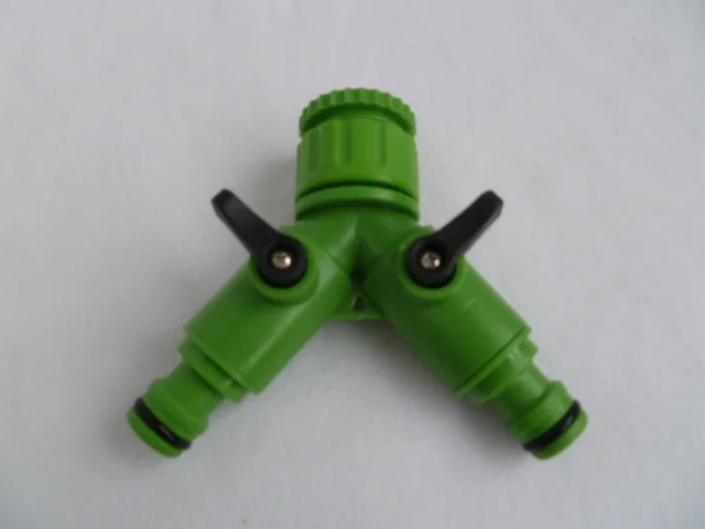 1 to 2 Tee nipple with switch joints water distributor joints tee joint car wash gardening water pipe joints both for 1/2 3/4