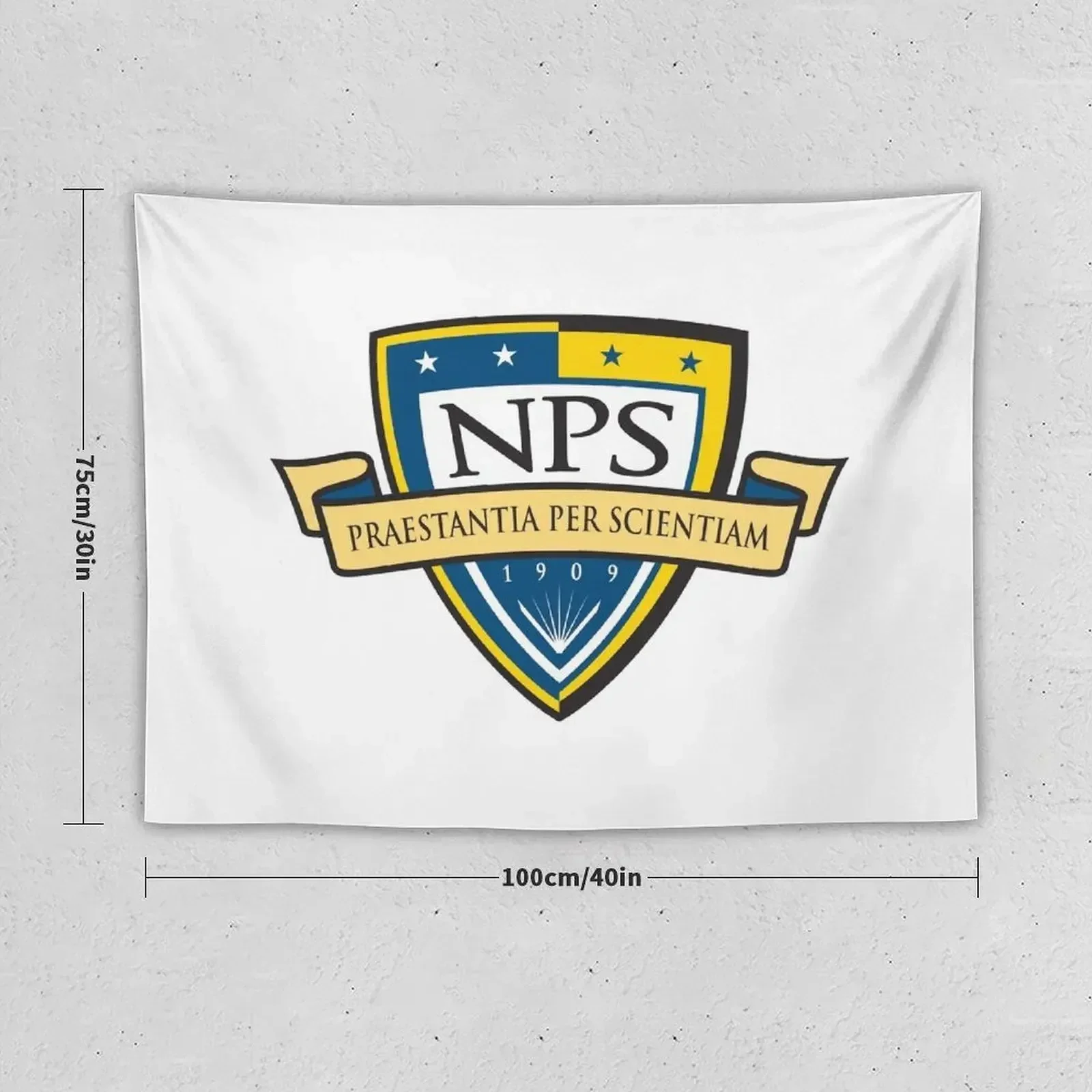 Naval Postgraduate School Logo Tapestry Aesthetic Room Decorations Room Aesthetic Tapestry