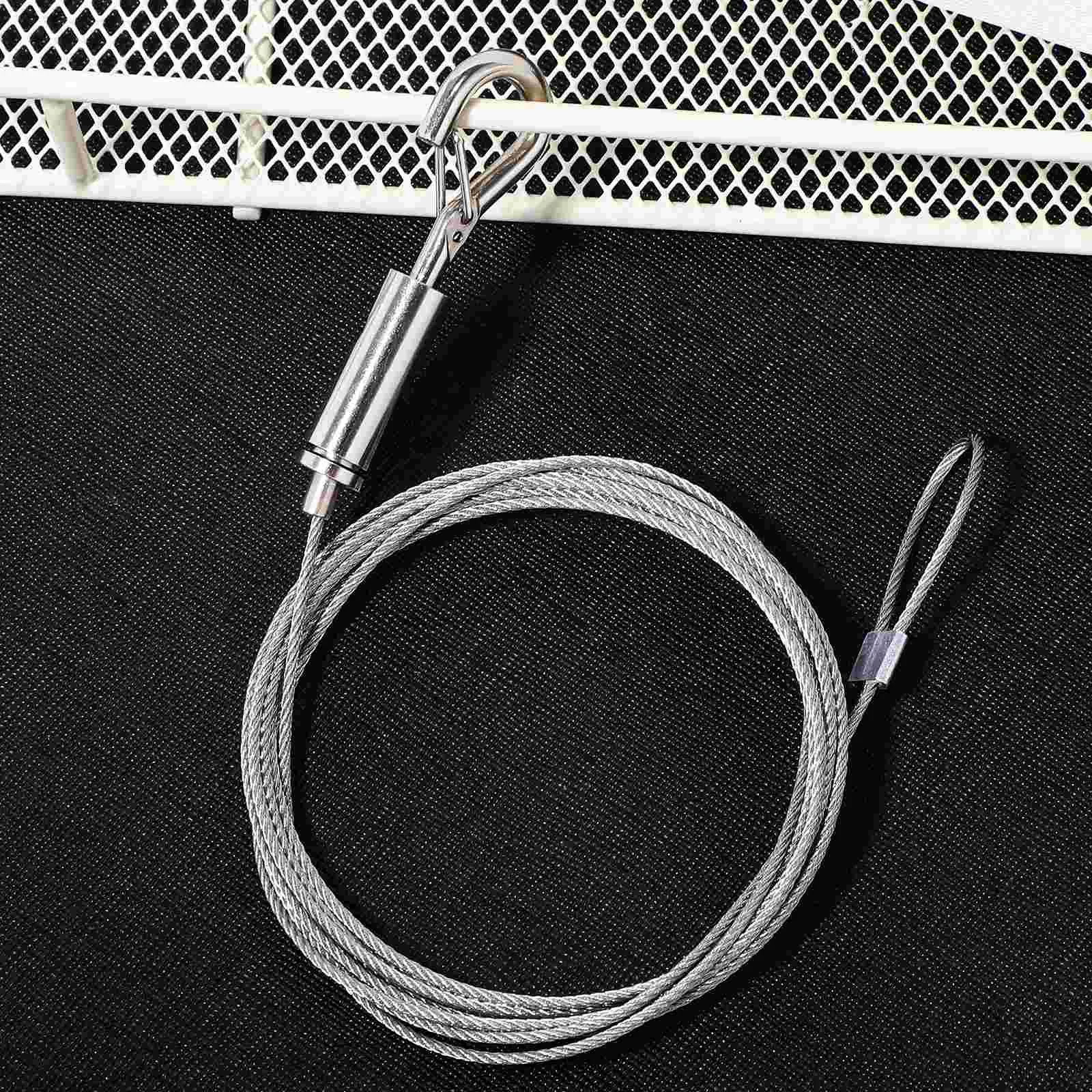 Stainless Steel Hanging Rope Frame Wire Flower Pot Picture Hanger Clothesline Hook Lanyard Cord for Pictures