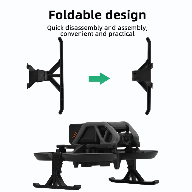 Roda Gigi Pendaratan Dapat Dilipat untuk DJI Avata Aksesori Selip Ekstensi Kaki Anti-jatuh Pelindung Tinggi Rilis Cepat