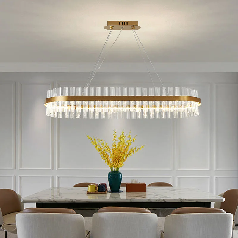 

Скандинавская светодиодная люстра класса люкс с кристаллами, большая подвесная лампа для гостиной, хрустальный светильник для дома, потолочный светильник для столовой