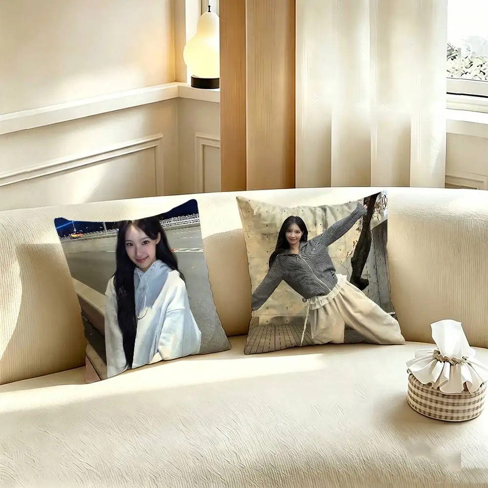Cute and Beautiful woni Polyester Printed Pillow Cover Square 30 35 40 45 50 55 cm Soft for Sofa Bed Car Home Decor