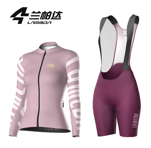 Imagen 2 del producto Lameda-Conjunto de ciclismo para mujer, traje de ciclismo transpirable, camisetas cómodas, pantalones de ciclismo con almohadilla, camisetas de ciclismo para mujer