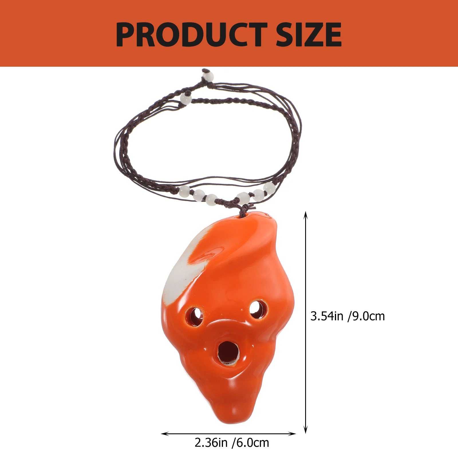 

6 Holes Ceramic Conch Ocarina Beginner Practice Portable Wind Instrument Music Instrument for Kids 6 Holes Ocarina