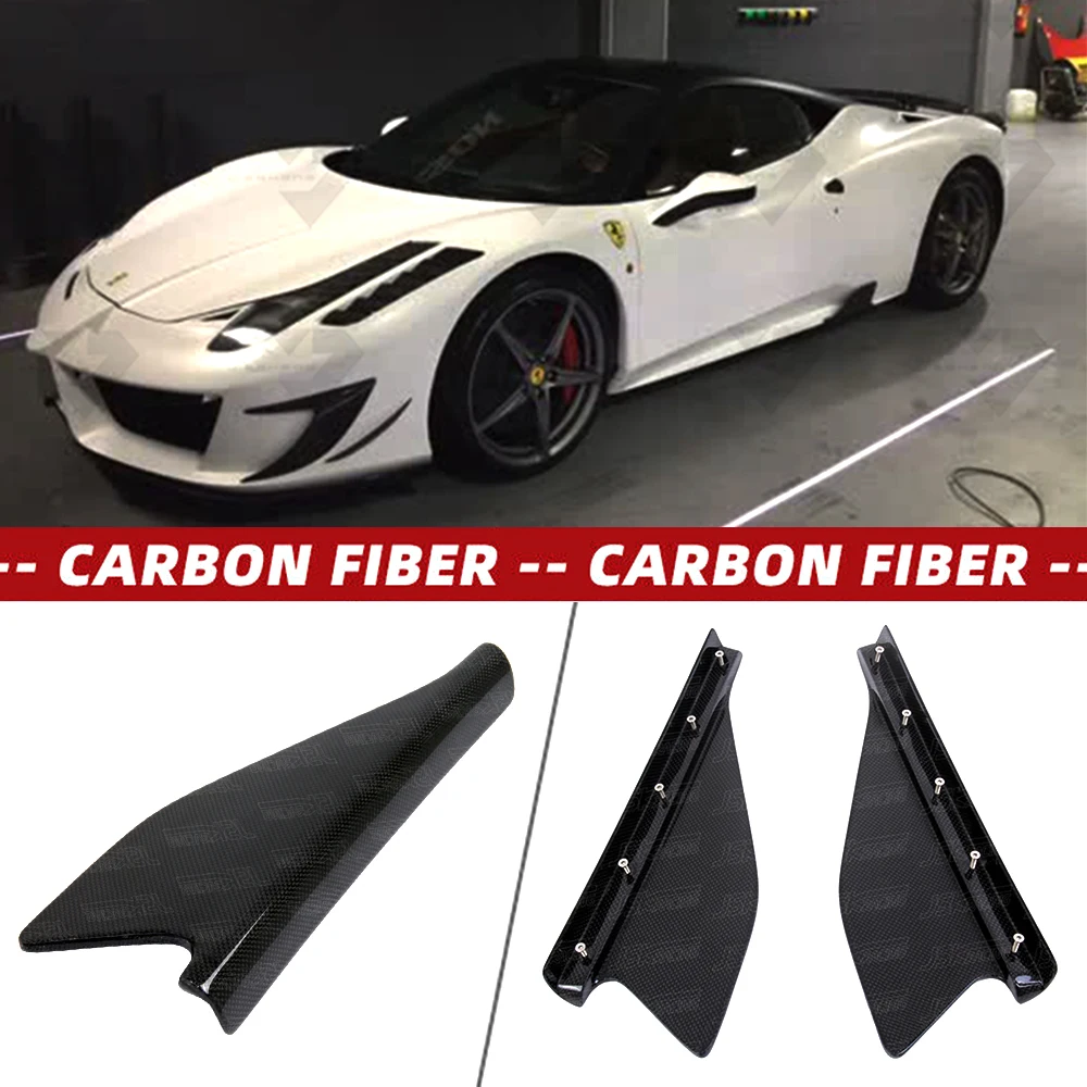 

For Ferrari 458 Speciale 2011-2016 Carbon Fiber Side Skirts Fin