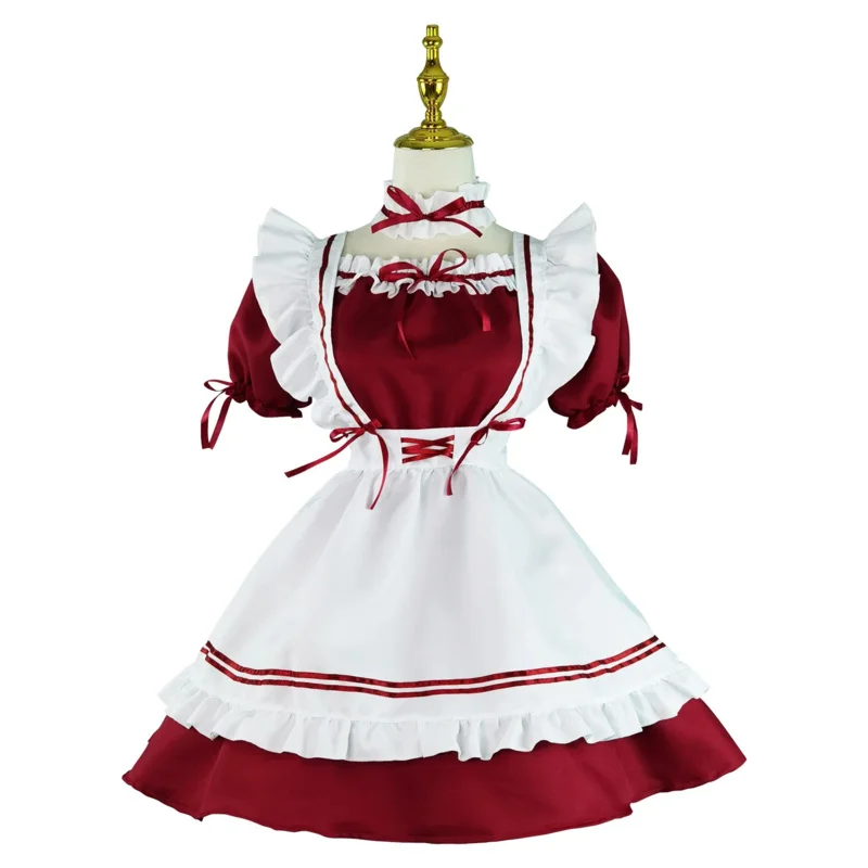 Robe Cosplay Lolita Noire pour Femme, Mignonne, Style Français, Taille 303 S -5XL