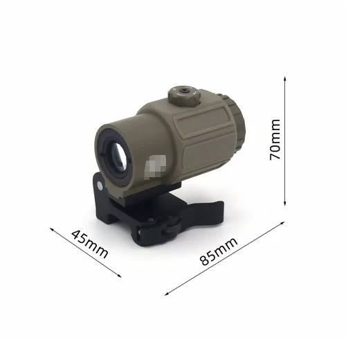 Sand Tactical Hunting Quick Detachable Mount  Scope Sight Red Dot Magnifier 3x