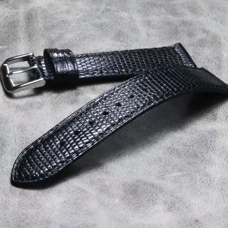 Handmade lizard leather strap wear-resistant, sweat-resistant and water-resistant, 18 19 20 21 22MM leather soft ultra-thin brac