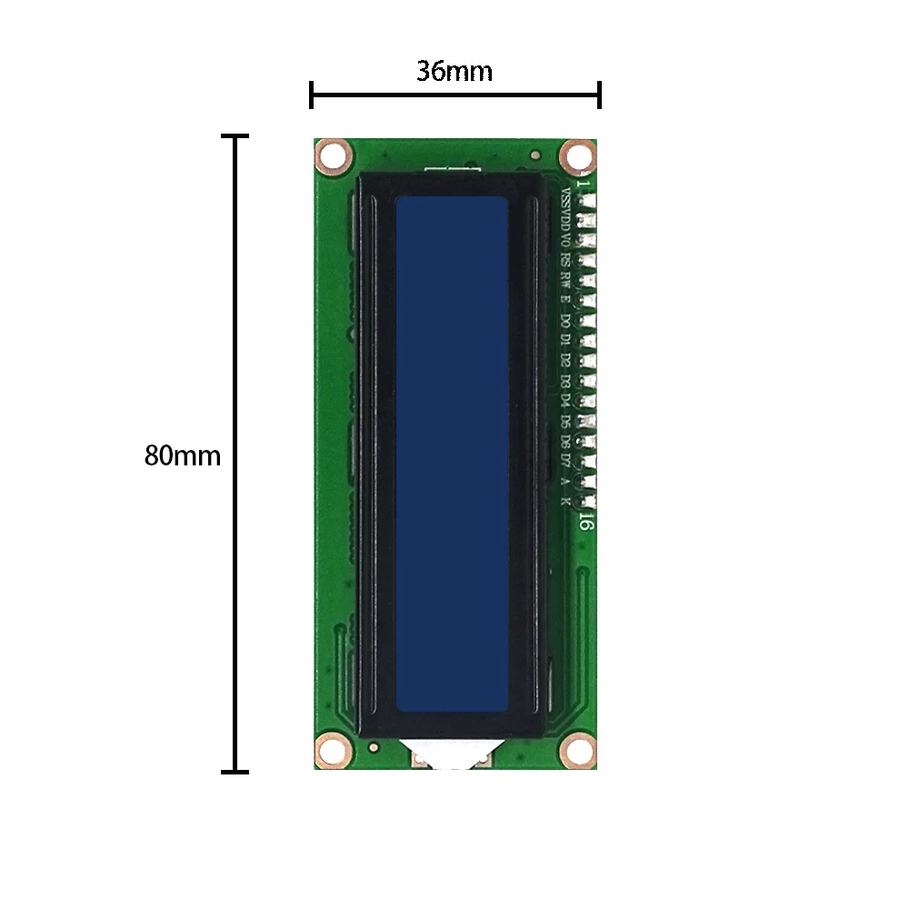 LCD1602 1602 LCD Module Blue / Yellow Green Screen 16x2 Character LCD Display PCF8574T PCF8574 IIC I2C Interface 5V for arduino