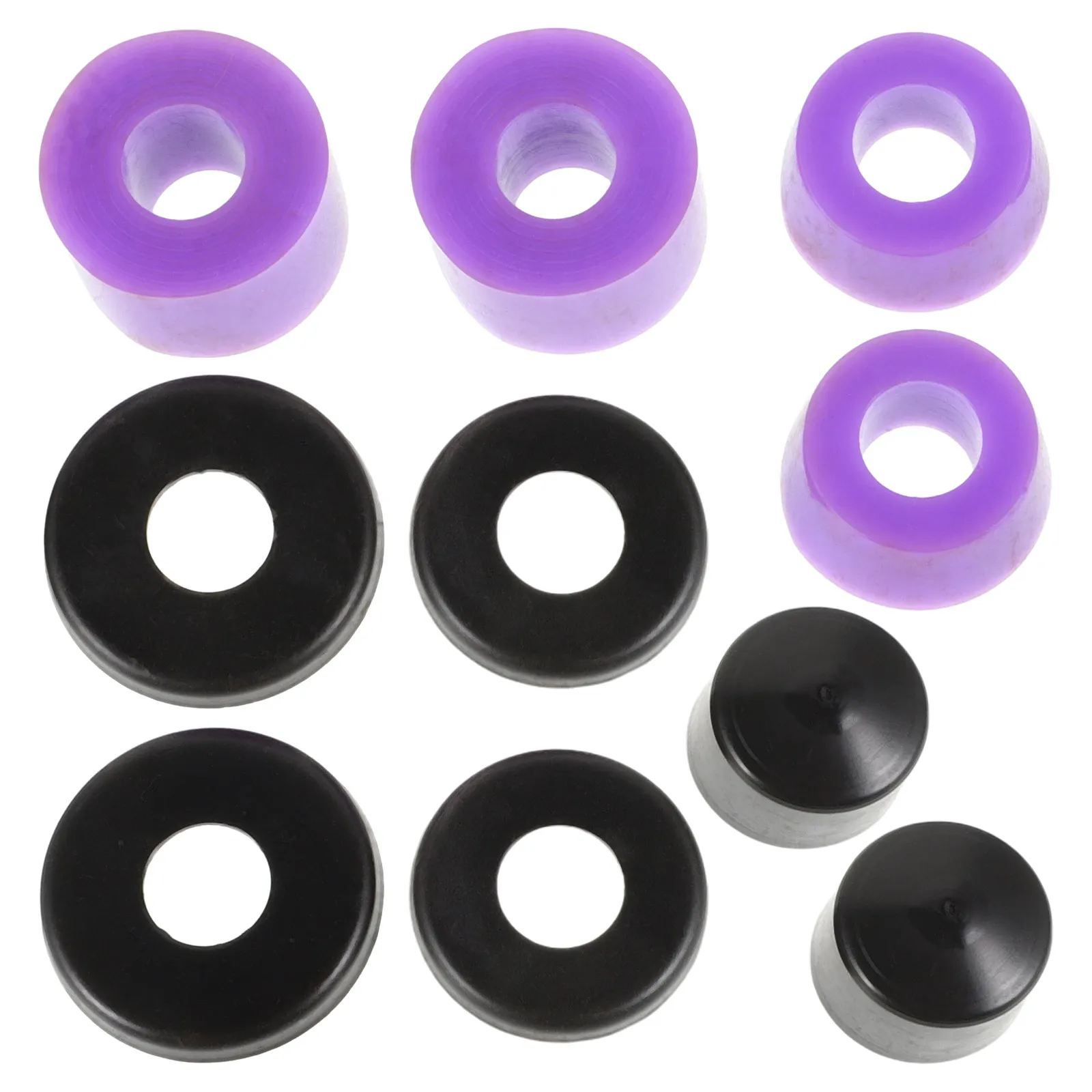 

Skateboard Truck Bushings Double Unique Design Purple Shock Pads PU Shock Absorbers Skateboard Truck Washers