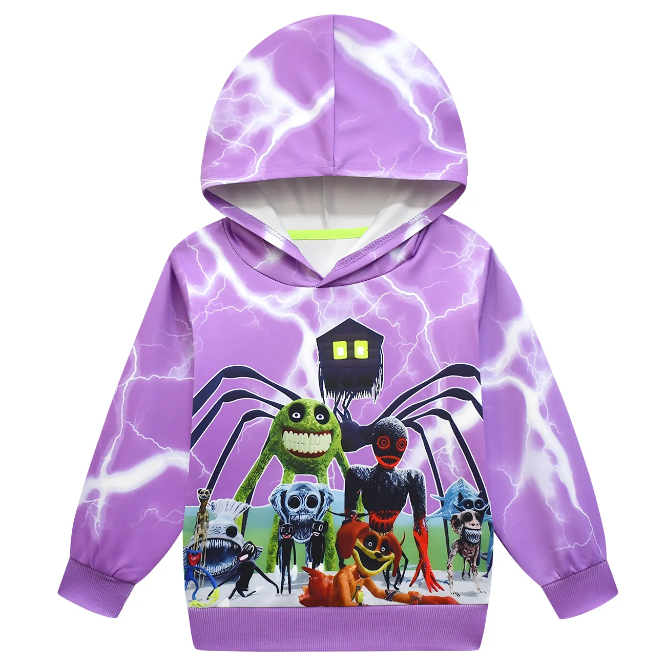 Giochi Horror Costume da gatto per animali domestici per bambini Cartoon Zoo Guard felpe con stampa animalier Boy Girl Pullover bambini abbigliamento di Halloween