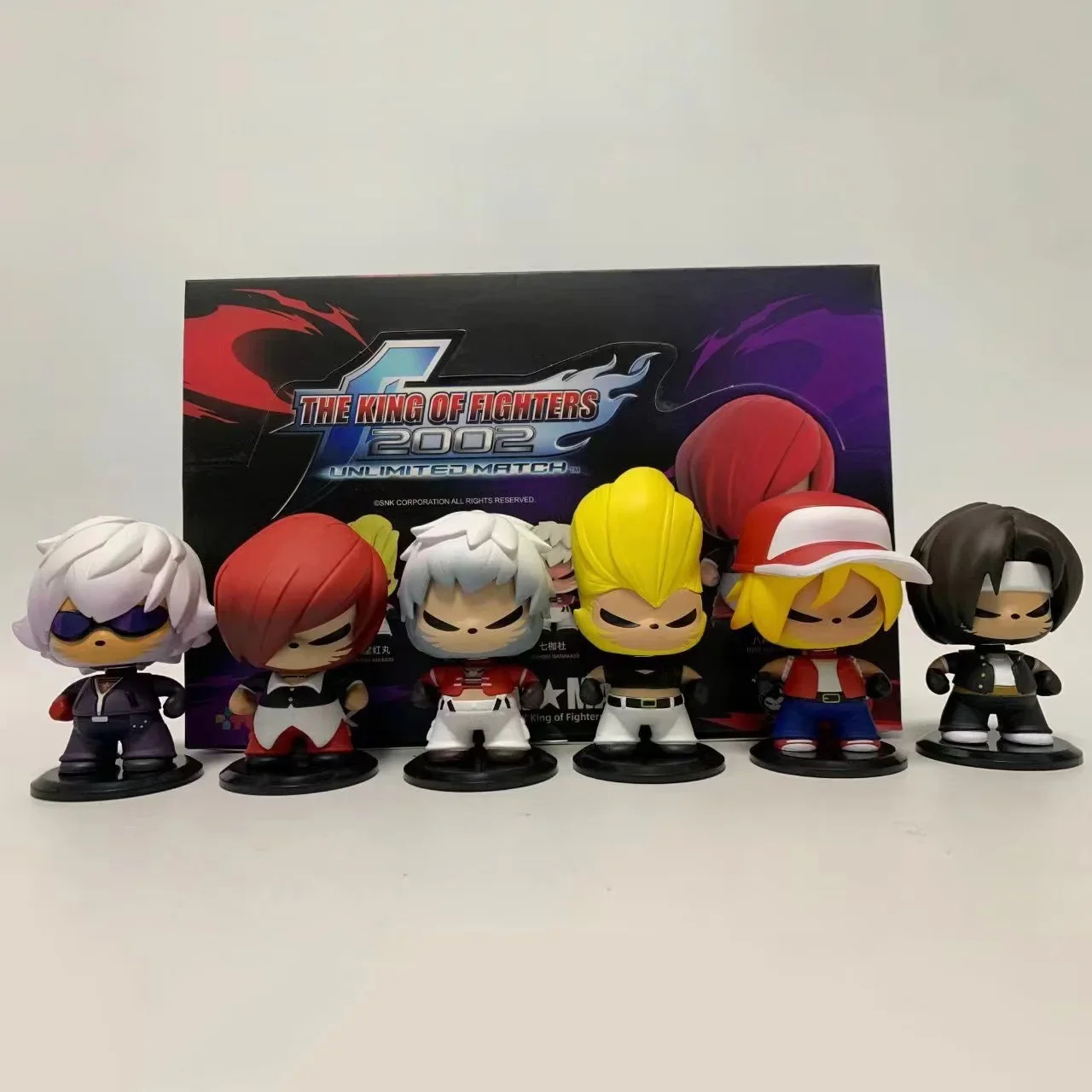 Genuine THE KING OF FIGHTERS Iori Yagami Kyo Kusanagi Benimaru Nikaido Yashiro Nanakase Doll Model Ornaments Action Figure