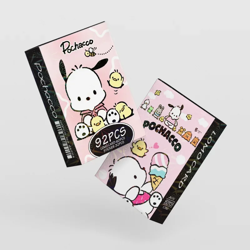 Sanrio Pochacco-Juego de tarjetas Lomo de alta calidad, marcadores Kawaii, pegatinas impresas en HD, serie de tarjetas fotográficas, regalo de