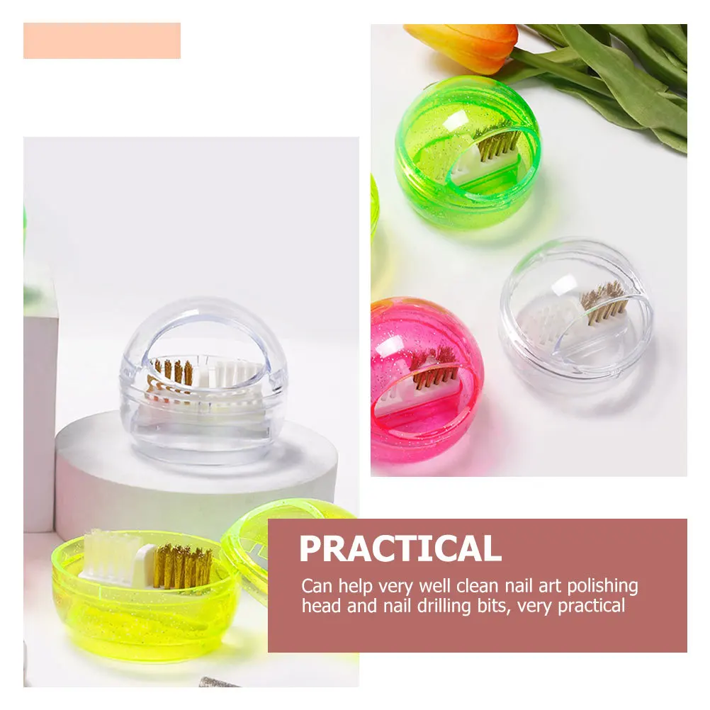1 set nagelboor schone borsteldoos afneembaar ergonomisch ontwerp draagbaar voor salon thuisgebruik nagelkunst gereedschapsset schoonmaakboor boor