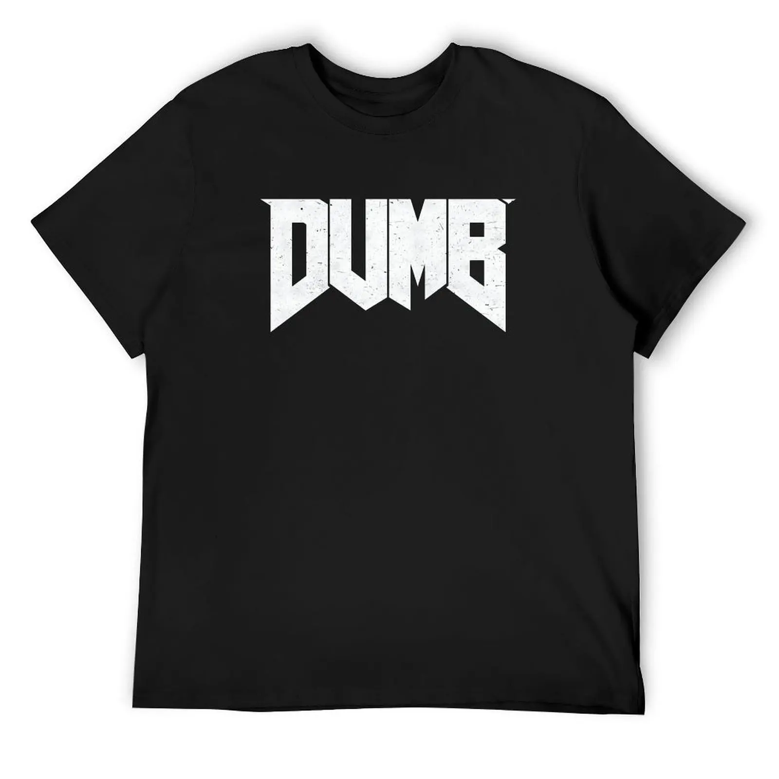 Doomed - DUMB T-Shirt blue archive customizeds summer top vintage t shirt men