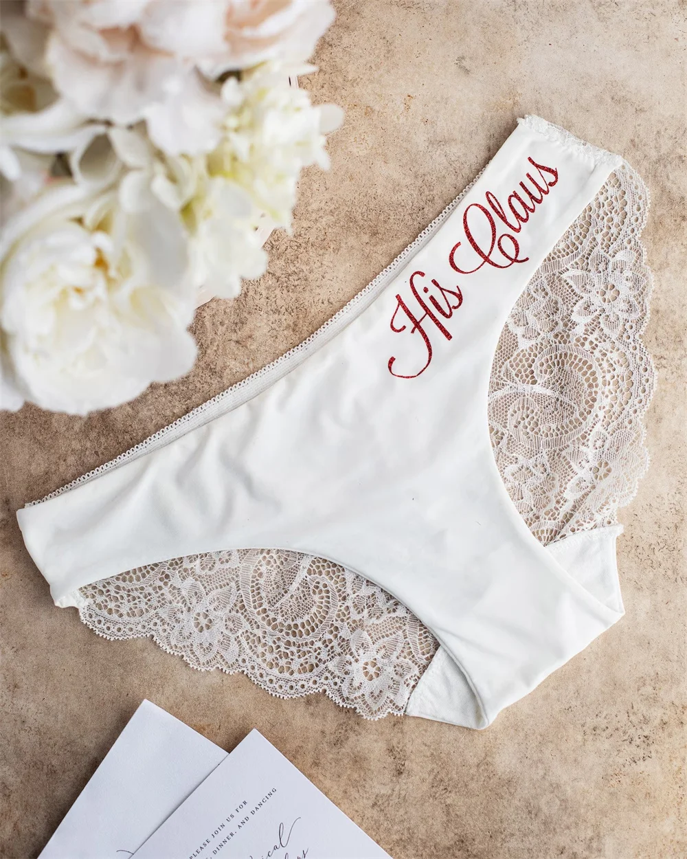 Personalized gift for her Bride Panties Lace Wedding Underwear Bridal Shower Gift Bachelorette Personalized Honeymoon Christmas