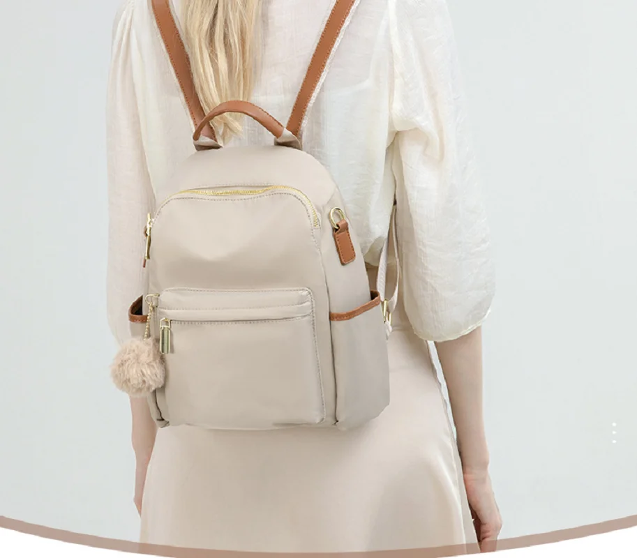 New Korean Fashion Waterproof Oxford Travel Backpacks Women's Large Capacity Casual Shoulder Bags Totes Preppy Style School Bag