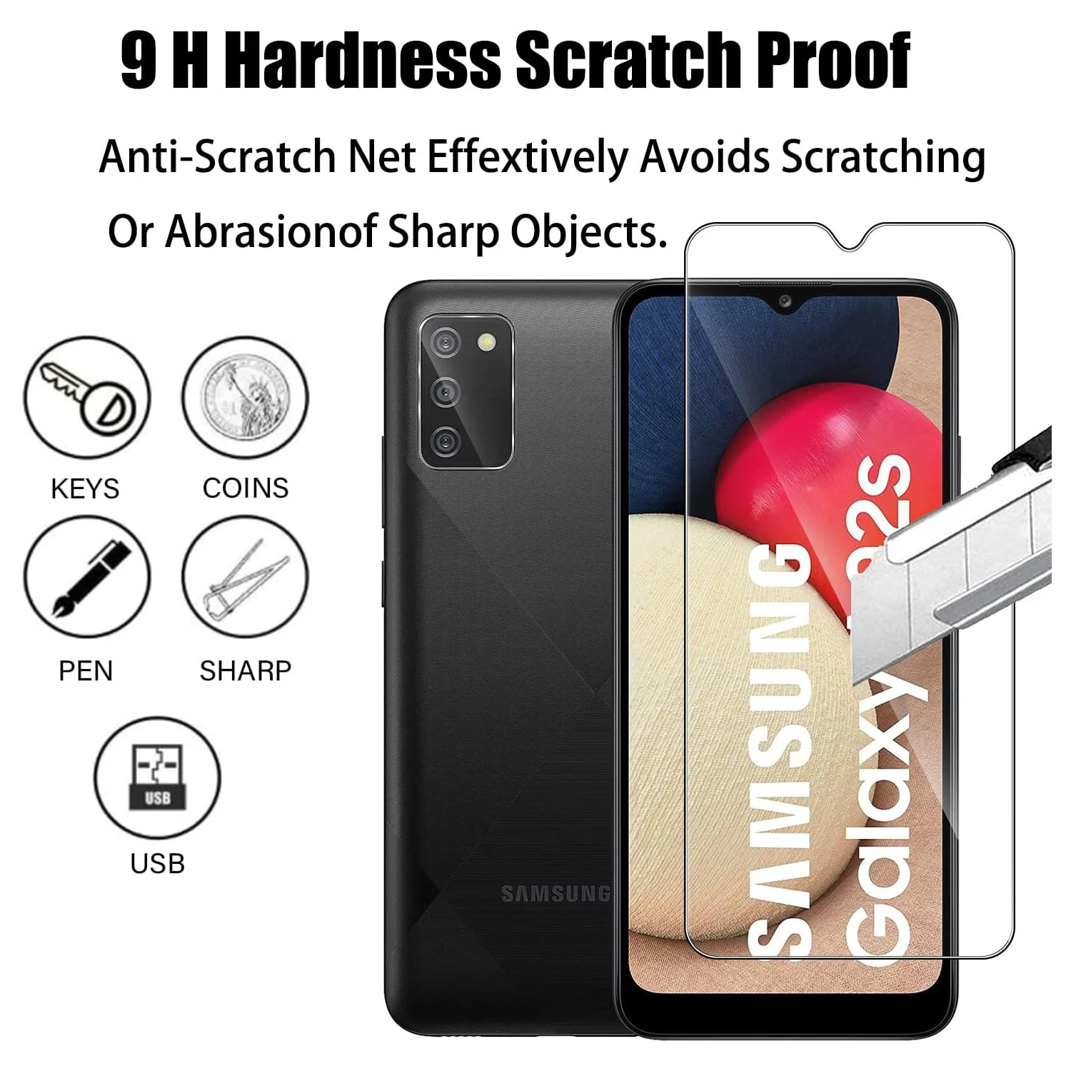 A02 / A02s Tempered Glass For Samsung Galaxy