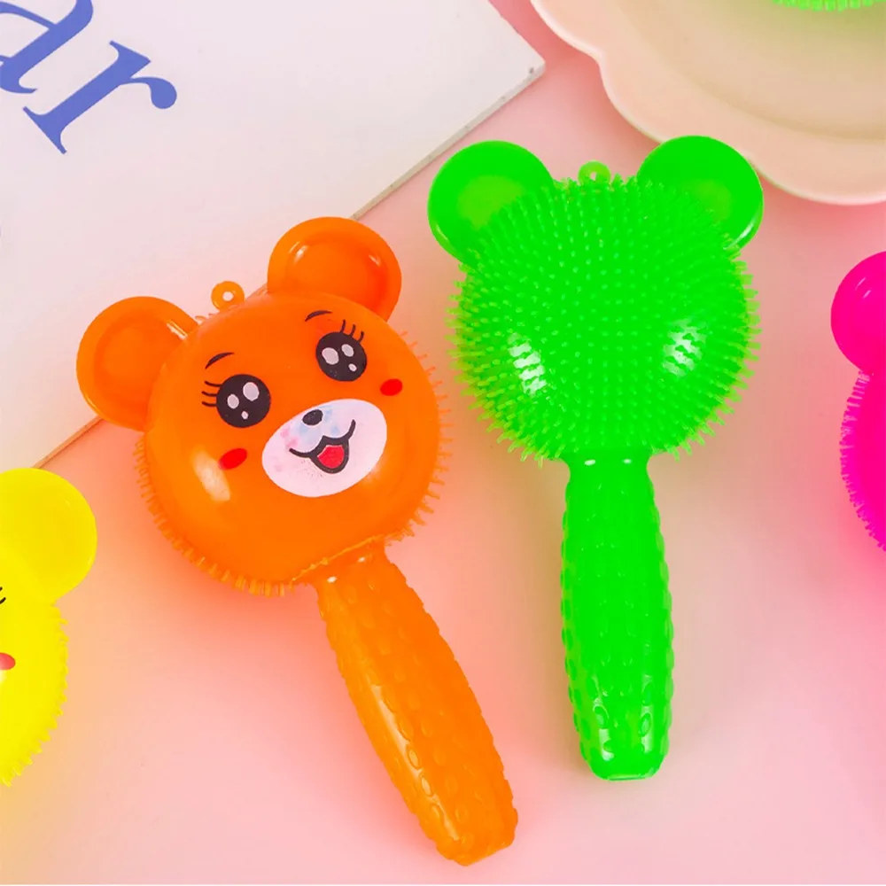 5 Pcs Cute LED Luminous Bunny Bear Pinch Toy for Children\'s Birthday Party Baby Shower Wedding Guest Gift Christmas Kids Gift