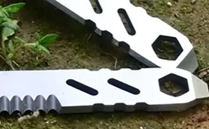Stainless Steel Multifunctional Pry Bar Mini EDC Hex Wrench Bottle Opener Portable Outdoor Bicycle Repair Tool