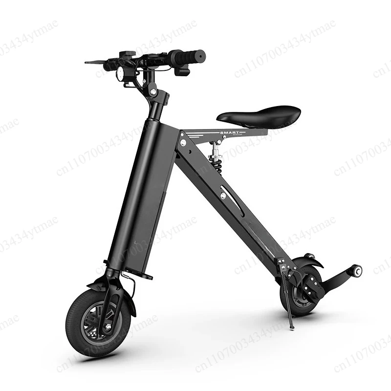 Foldable Aluminum Alloy Mini Scooter With Seat Portable Shock Absorb Multifunction Commute Scooter