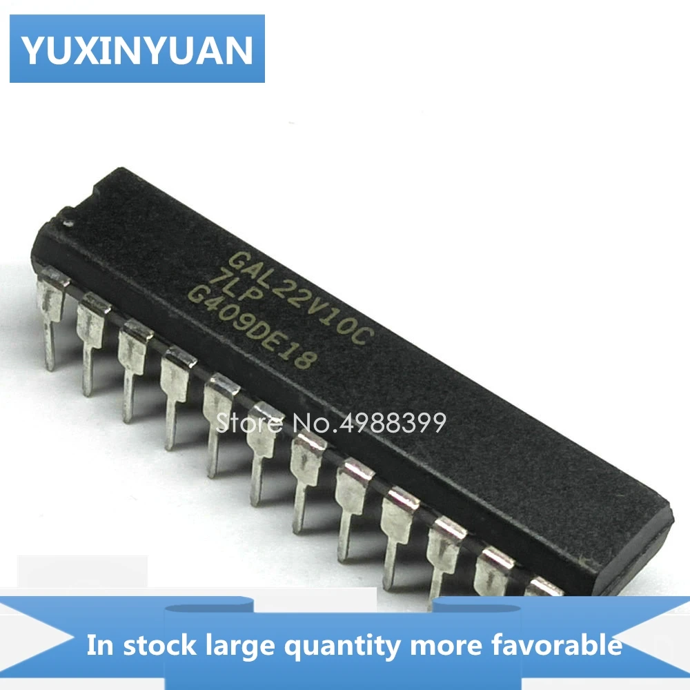 10PCS/LOT GAL22V10C-7LP GAL22V10C 7LP GAL22V10C7LP GAL22V10C-7 GAL22V10  22V10C-7LP 22V10 DIP24 in stock YUXINYUAN IC